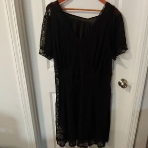 NWOT TRIPP Lace over slip, Black Dress 3XL Skulls